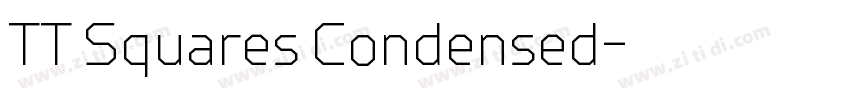TT Squares Condensed字体转换